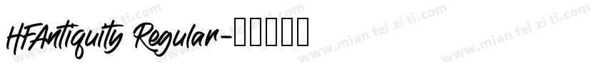 HFAntiquity Regular字体转换